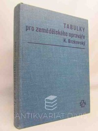 Brzkovský, Karel, Tabulky pro zemědělského opraváře, 1966