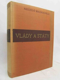 Machiavelli, Niccoló, Vlády a státy: Úvahy o jejich vznikání, trvání a upadání / Discorsi sopra la prima deca di Tito Livio, 1939