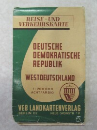 kolektiv, autorů, Reise- und Verkehrskarte: Deutsche Demokratische Republik - Westdeutschland, 1963